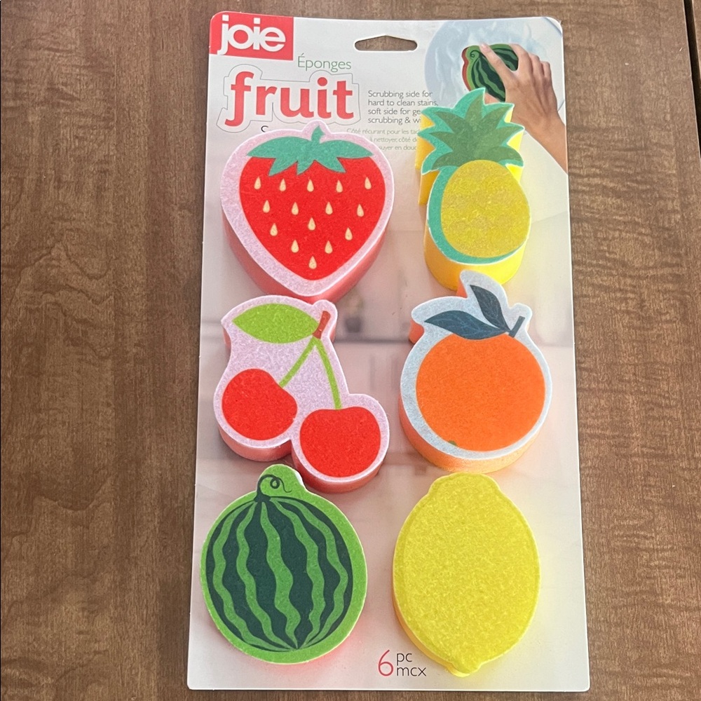 🧽Joie Colorful Fruit Sponge Collection